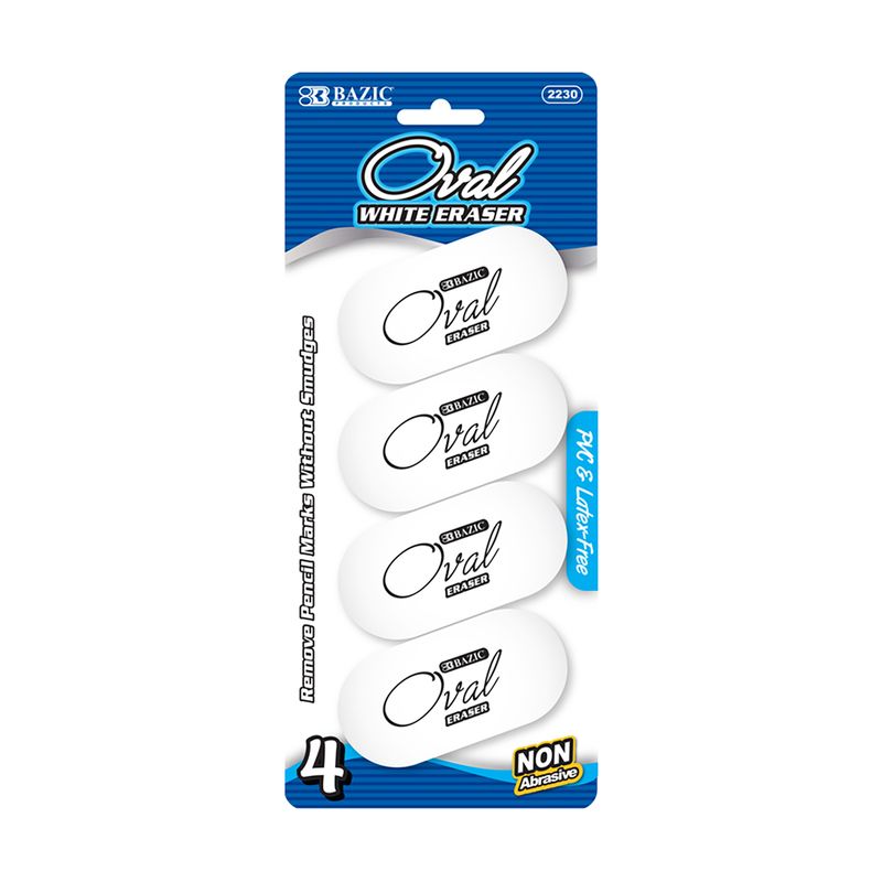 Eraser White 4 pk