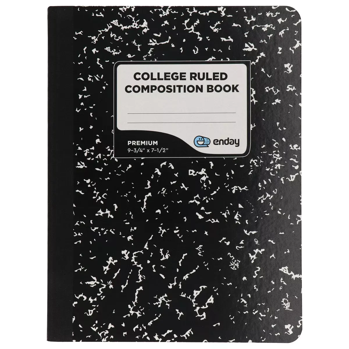 100 PG COMP. NOTEBOOK COLLAGE RULLED BLACK MARBLE