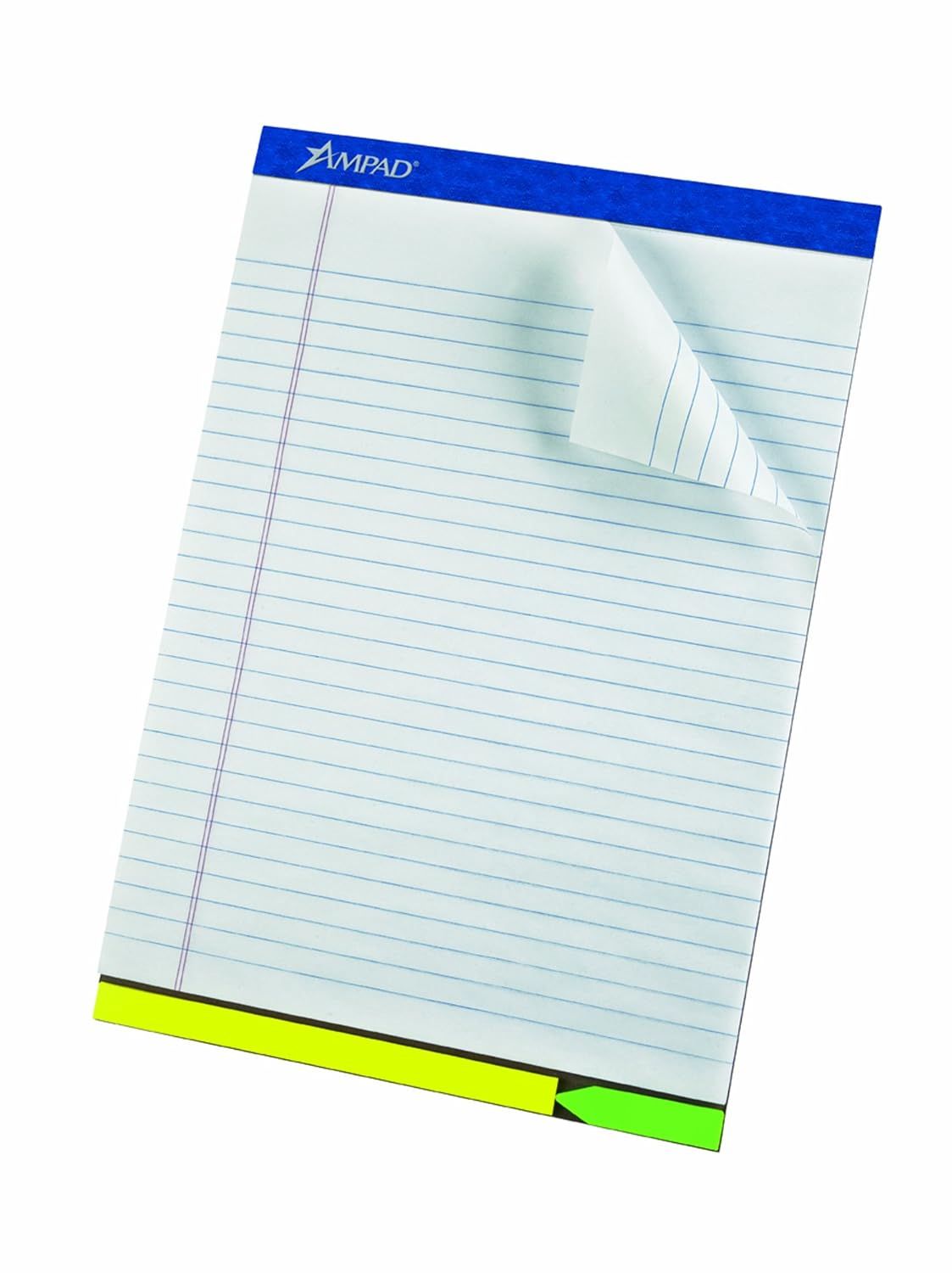 AMPAD 25 FLAG HIGLITER STRIPES WRITING PAD