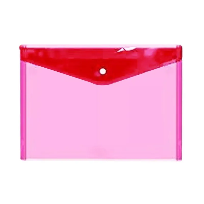 TRANSLUCENT V-FLAP LETTER SIZE ENVLOPE FOLDER  SIDE LOAD