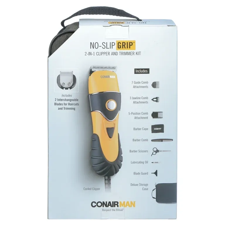 Conair   Yellow Clipper &amp; Trimmer 24-Piece Set WITH CASE