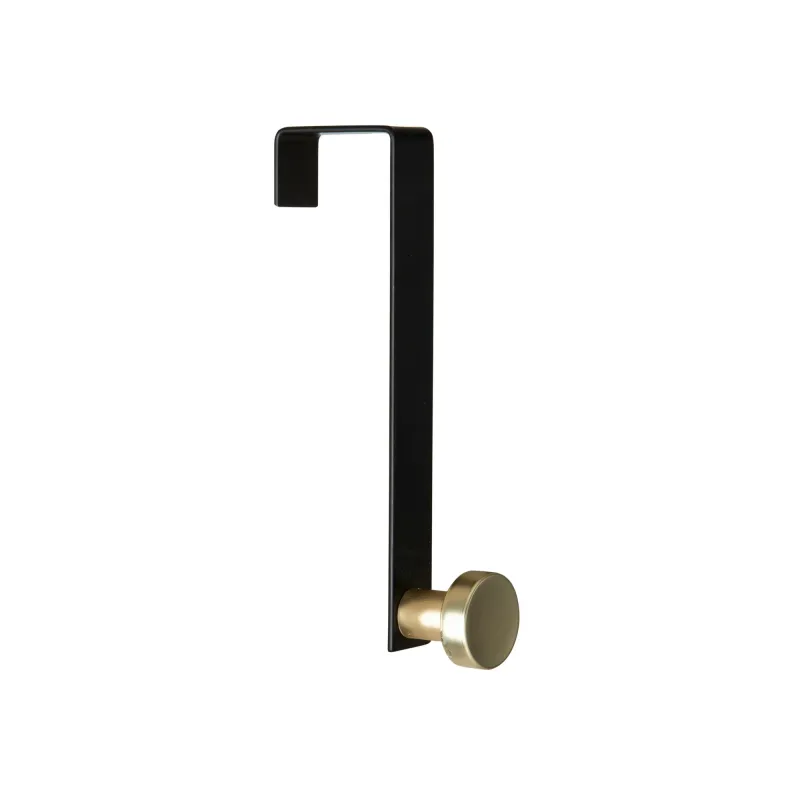 MODERN METAL OTD SINGLE HOOK BLACK WITH 3 GOLD ROUND HOOKS