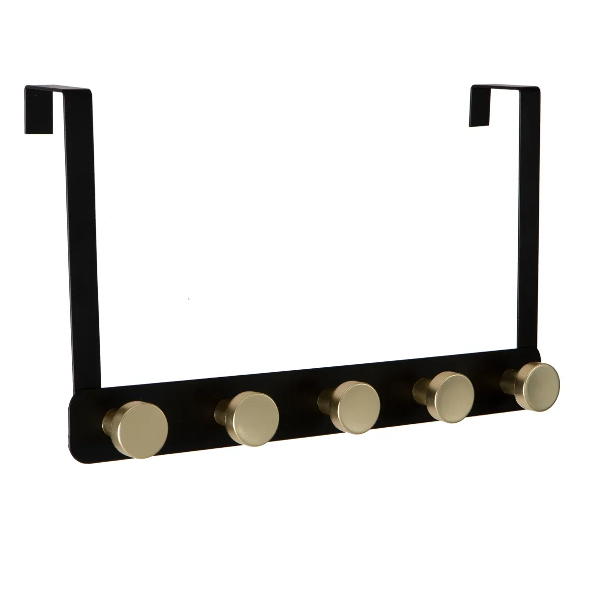 MODERN METAL OTD HOOK BLACK WITH 5 GOLD ROUND HOOKS