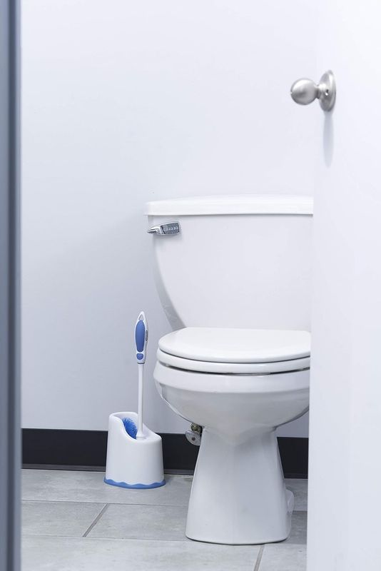 Toilet Brush w/ Lip &amp; Caddy White