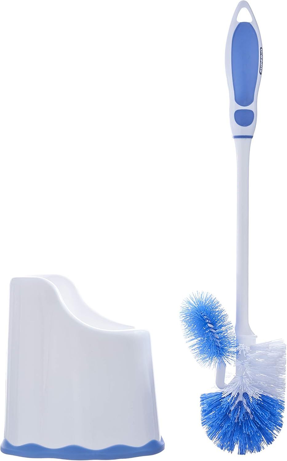 Toilet Brush w/ Lip &amp; Caddy White