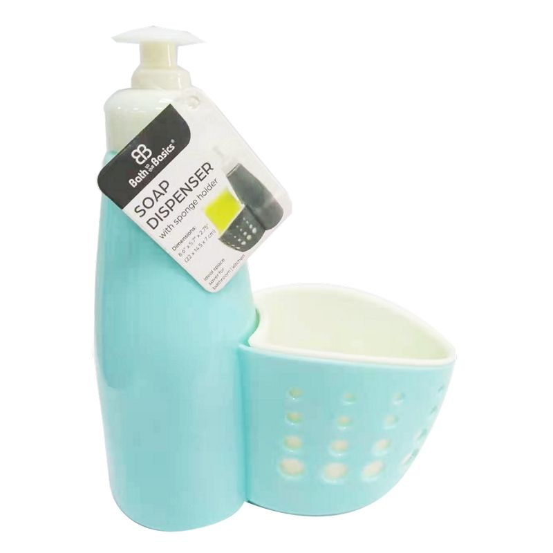 SOAP DISPENSER WITH SPONGE HOLDER asst color