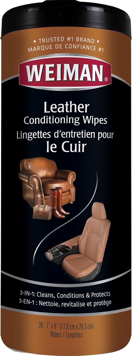 WEIMAN LEATHER WIPES 30ct- canistr