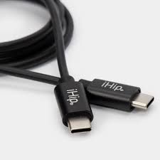 iHip 3 Foot Black PVC USB Type C to Type C Cable