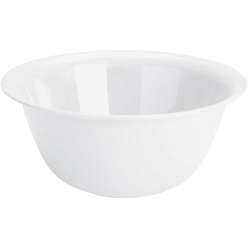 Plastic Bowl, White, 6 Quarts