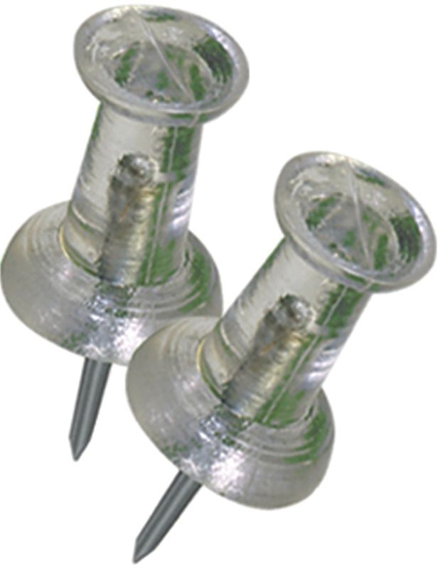 PUSH PINS - PACK OF 25 CLEAR
