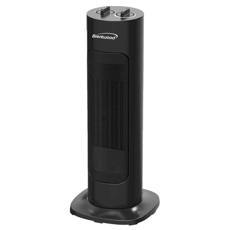 Brentwood 1500-Watt Portable Oscillating Ceramic Tower Space Heater
