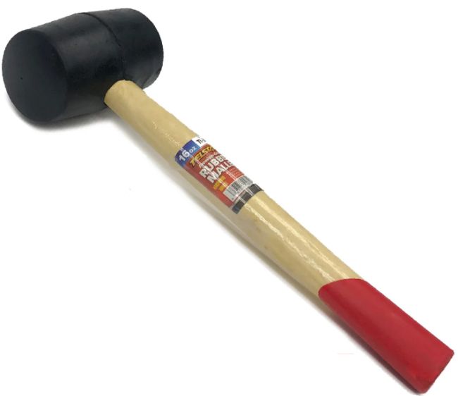 Large Wooden Handle Rubber Mallet