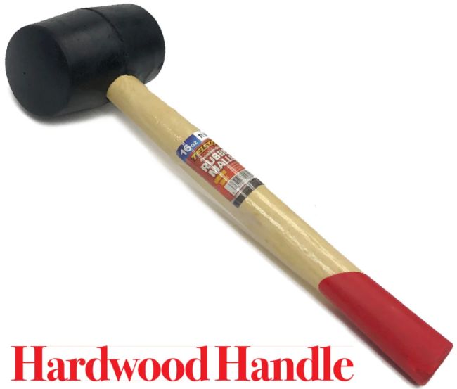 Large Wooden Handle Rubber Mallet