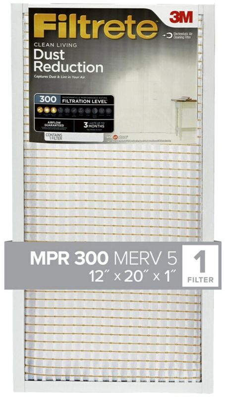 3M AIR COND FILTER- 12x20x1