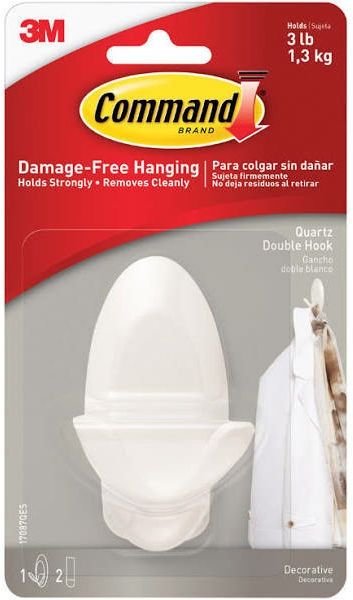 COMMAND HOOK DOUBLE 3LB LARGE