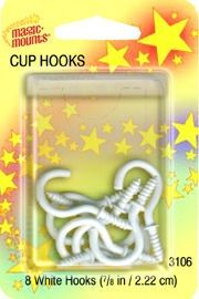 CUP HOOK- 7/8" - WHITE