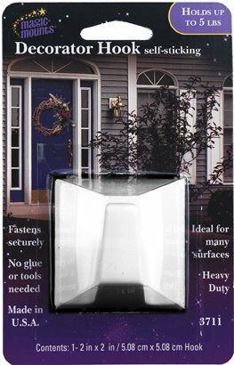 MAGIC MOUNT-STICK ON DECO HOOK 1pk