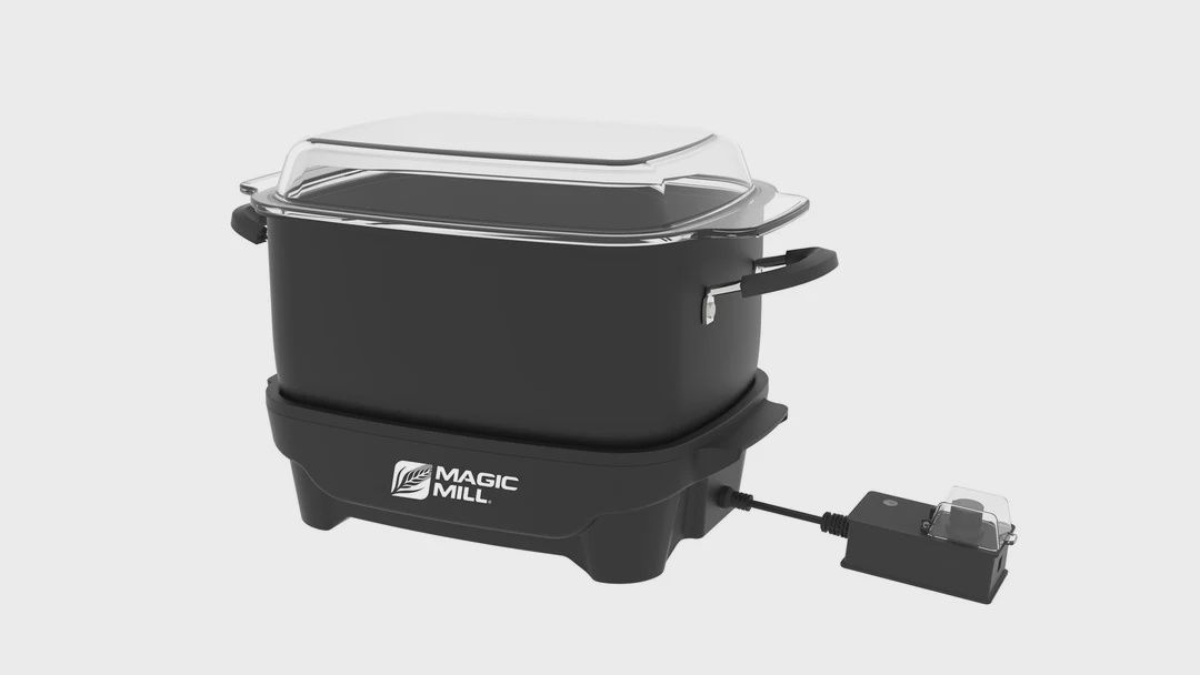 MAGIC MILL 9QT SLOW COOKER W/GLASS COVER