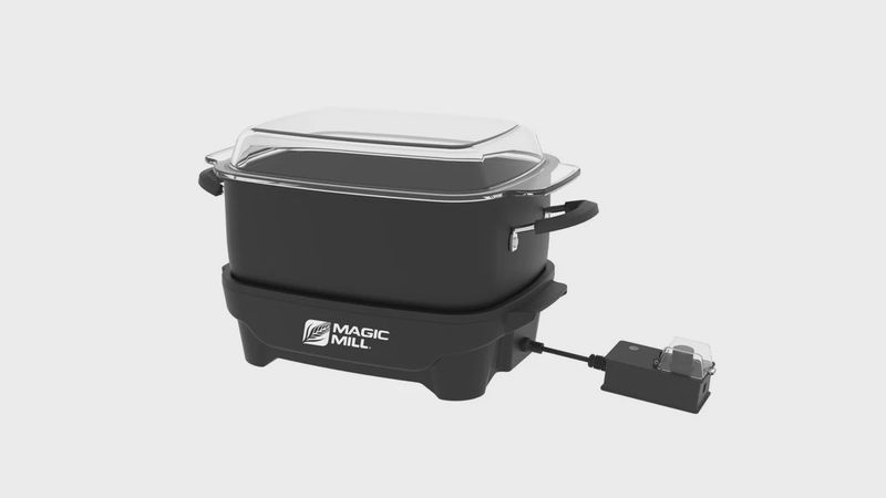 MAGIC MILL 7.5QT SLOW COOKER W/GLASS COVER