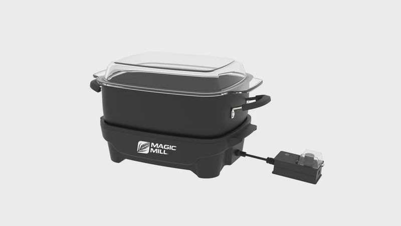 MAGIC MILL 6.5QT SLOW COOKER W/GLASS COVER