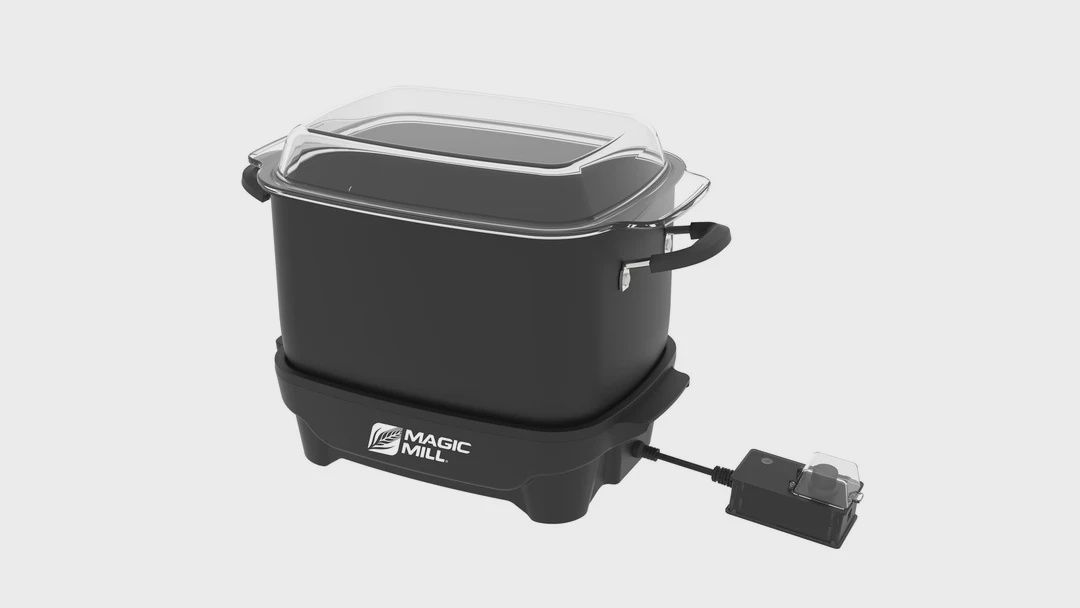 MAGIC MILL 12QT SLOW COOKER W/GLASS COVER
