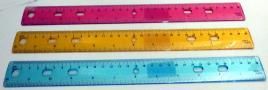 12&quot; Plastic Ruler asst color