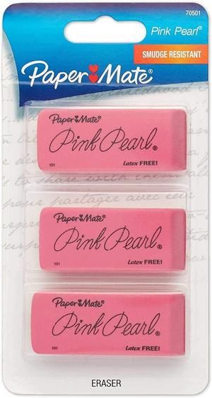 3 pk PINK PEARL ERASER