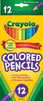 COLORED PENCILS LONG 12 CT CRAYOLA
