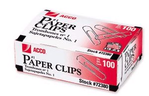 Jumbo Paper Clips# 100/BX