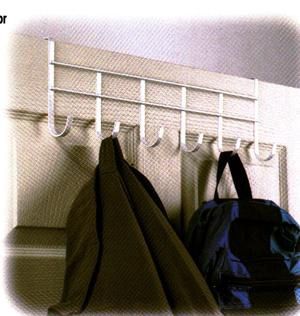OTD 6 HOOK RACK WHITE