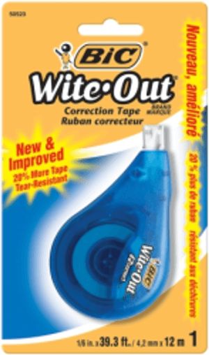 WHITE OUT CORRECTION TAPE asst color
