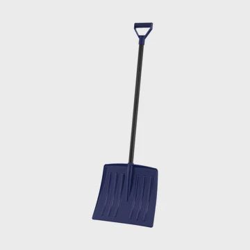 Kids Snow Shovel Blue with metal handle