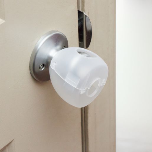 COVER DOOR KNOB CLEAR 3 COUNT