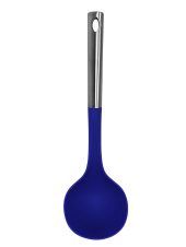 Millvado - Nylon Utensils SS Handle Soup Ladle Blue 13"