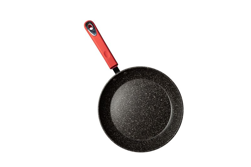 Millvado - Rainbow Non Stick Frypan# Red 9.5"# Soft Grip Handle
