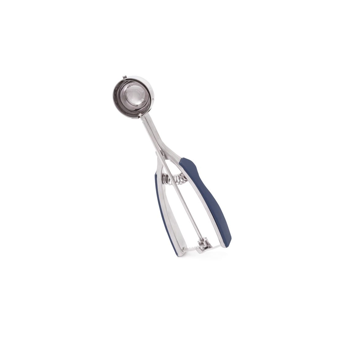 Millvado - SS Ice Cream Scoop With Soft Grip Handles Small 1.6 Dia Blue