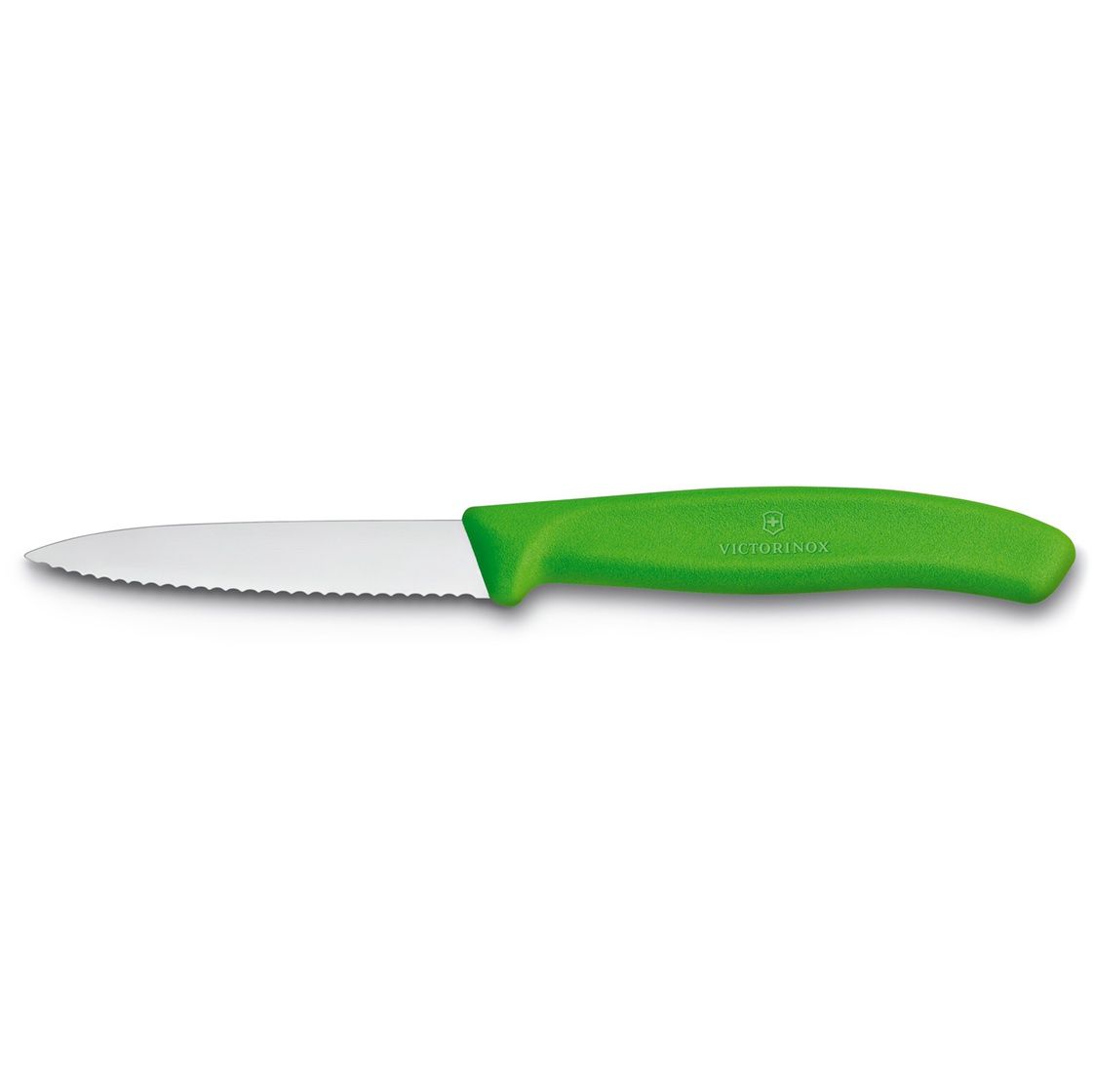 Victorinox - Swiss Classic Paring Knife# Serrated# Spear Tip# 3.25"# Green
