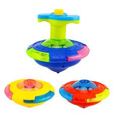 SINGLE LIGHT UP SPINNING TOP ASST COLOR