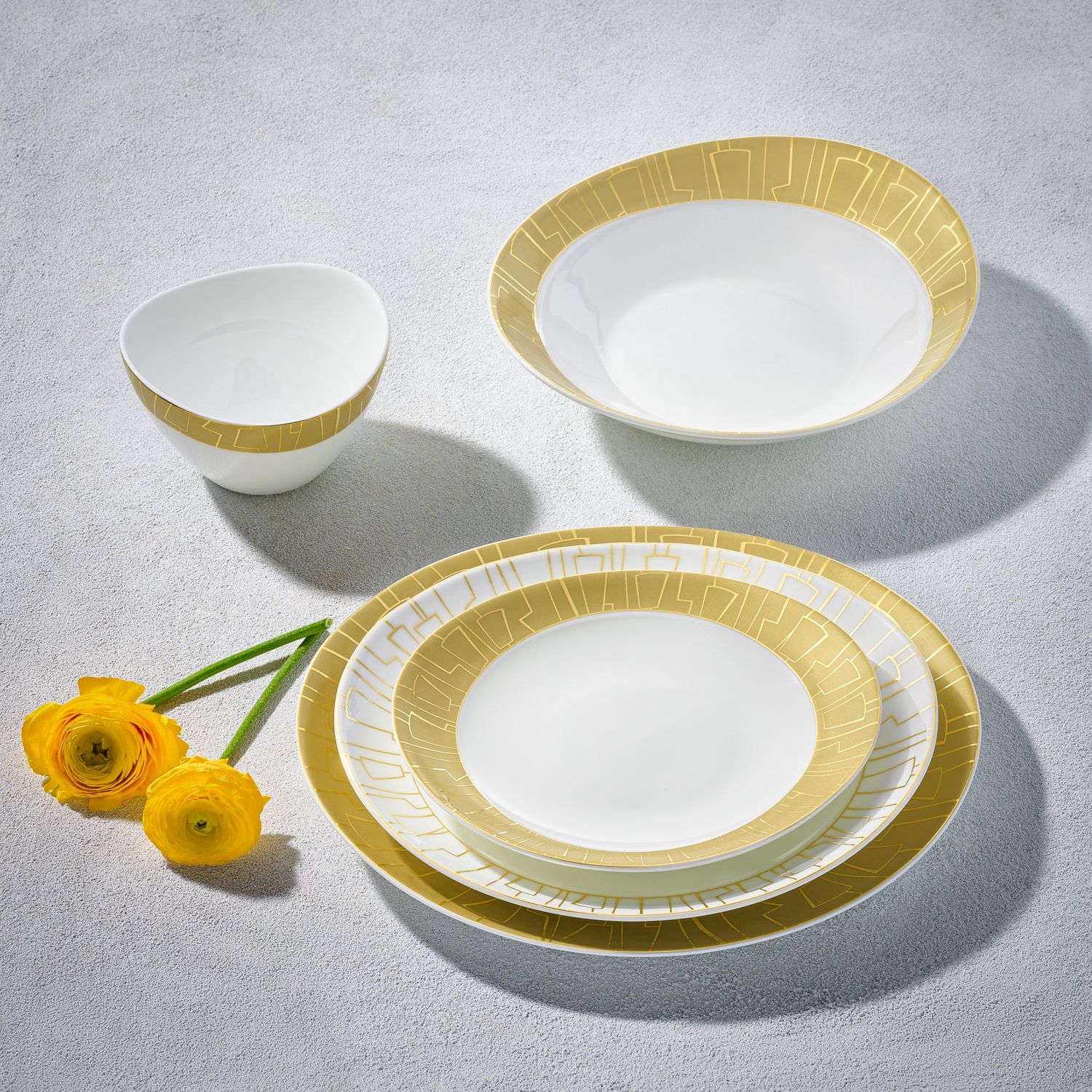 Vikko Shine - Sienna Gold 20 Pc Dinnerware Set