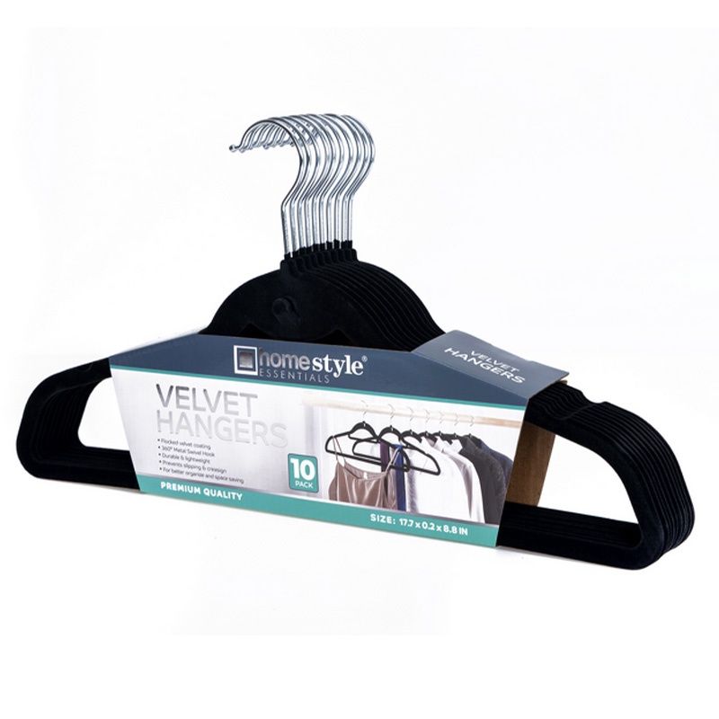10PK VELVET SUIT HANGER CH82381