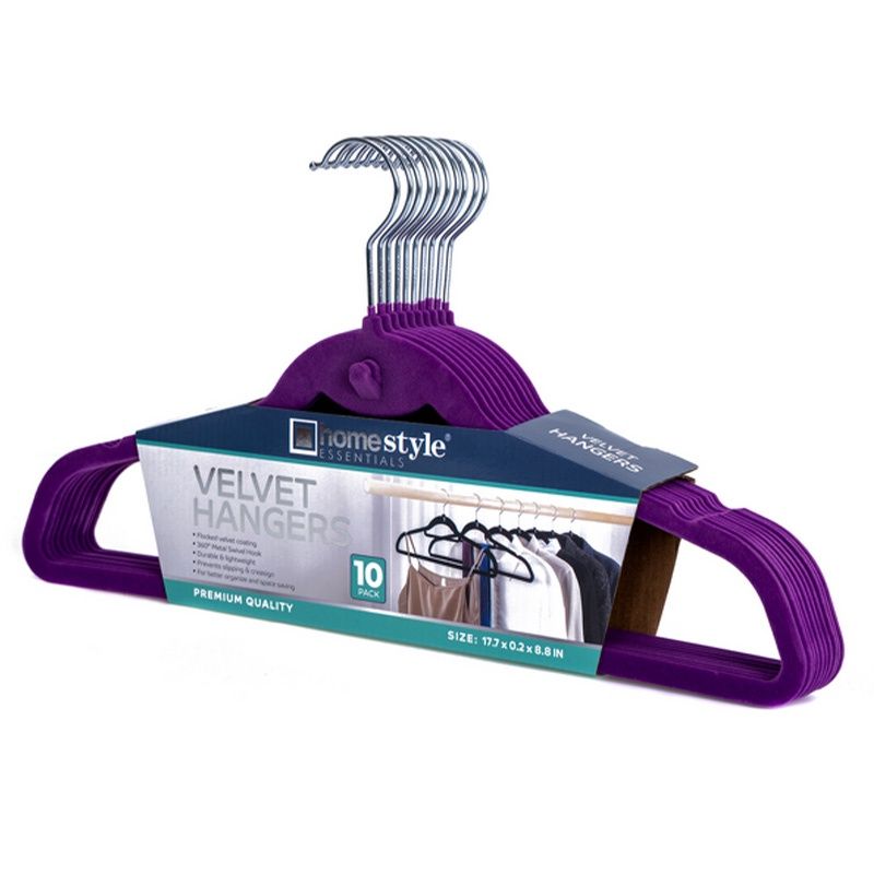 10PK VELVET SUIT HANGER CH82387