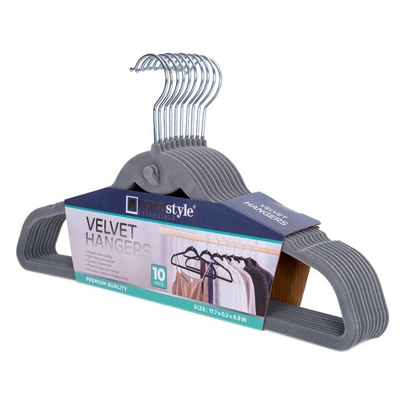 10PK VELVET SUIT HANGER CH82383