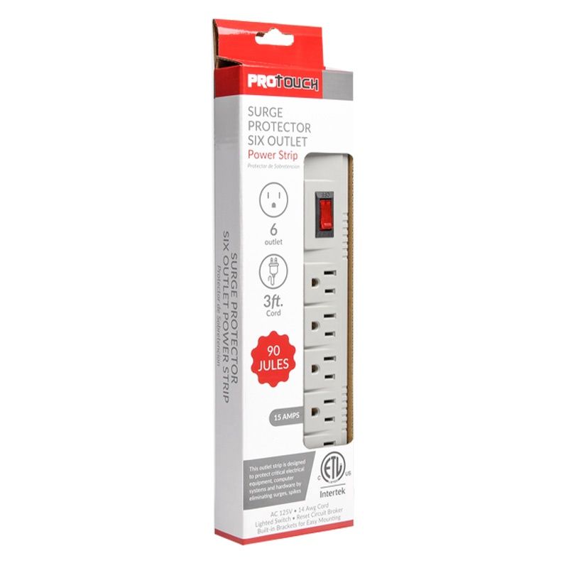 3FT. 6 OUTLET SURGE PROTECTOR