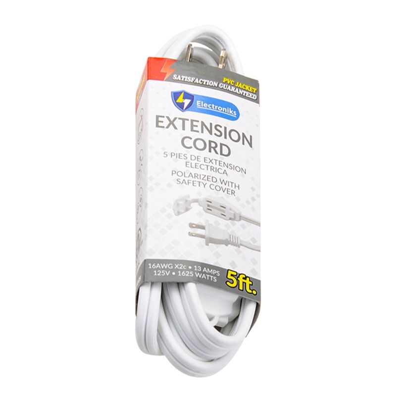 5FT. EXTENSION CORD WHITE