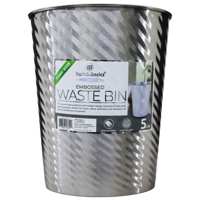 5L SATIN SS TRASH CAN