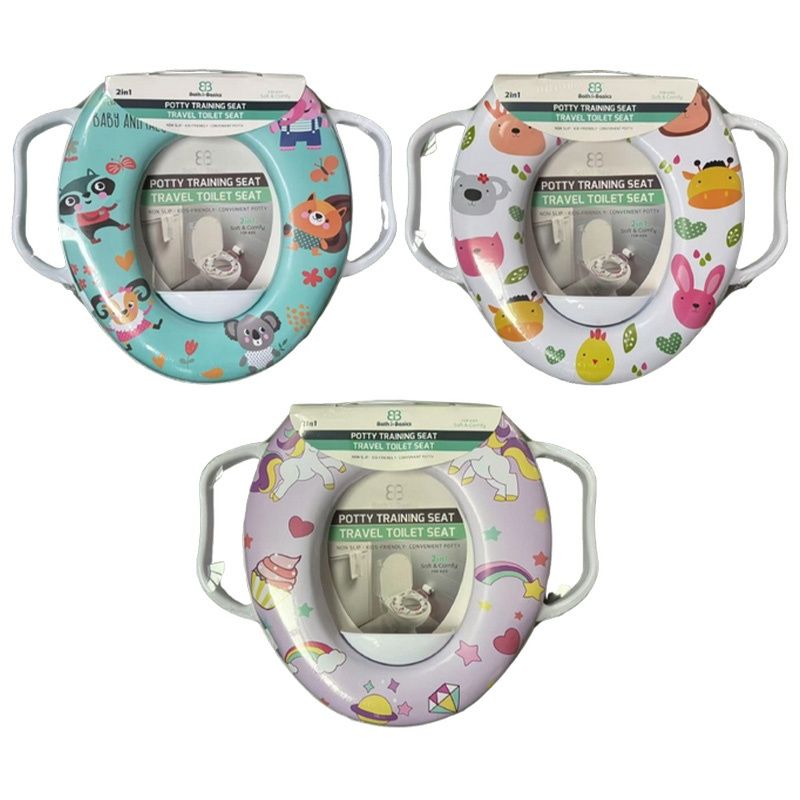 BABY TOILET SEAT WITH HANDLE asst