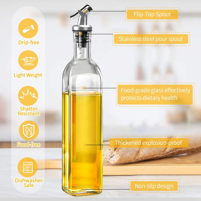 GLASS OIL/VINIGAR BOTTLE 530ML