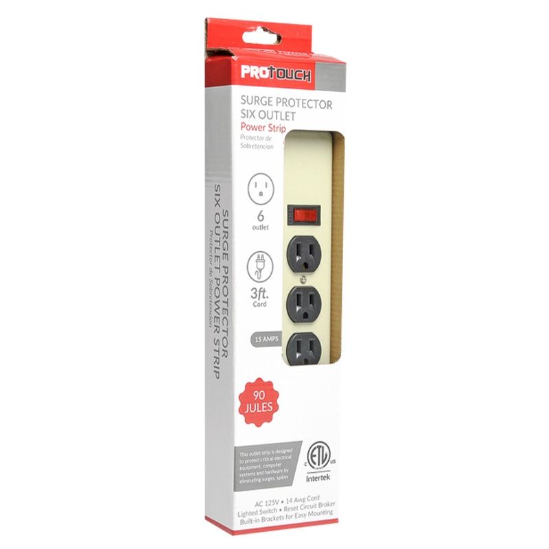 pro touch 6 outlet power strip