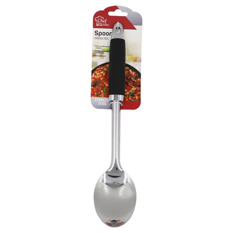 S/S SPOON WITH PP+TPR HANDLE