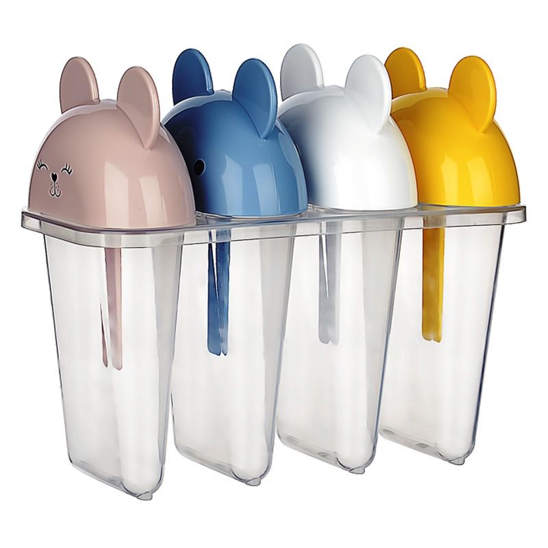 SET OF 4PC PLASTIC POPSICLE MOLDS